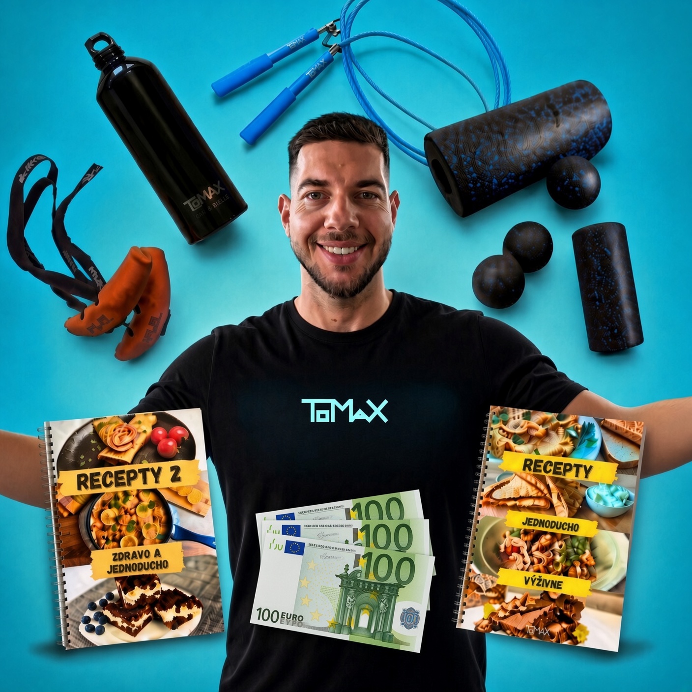 Výhra: 300 € + Tomax merch v hodnote 100 €